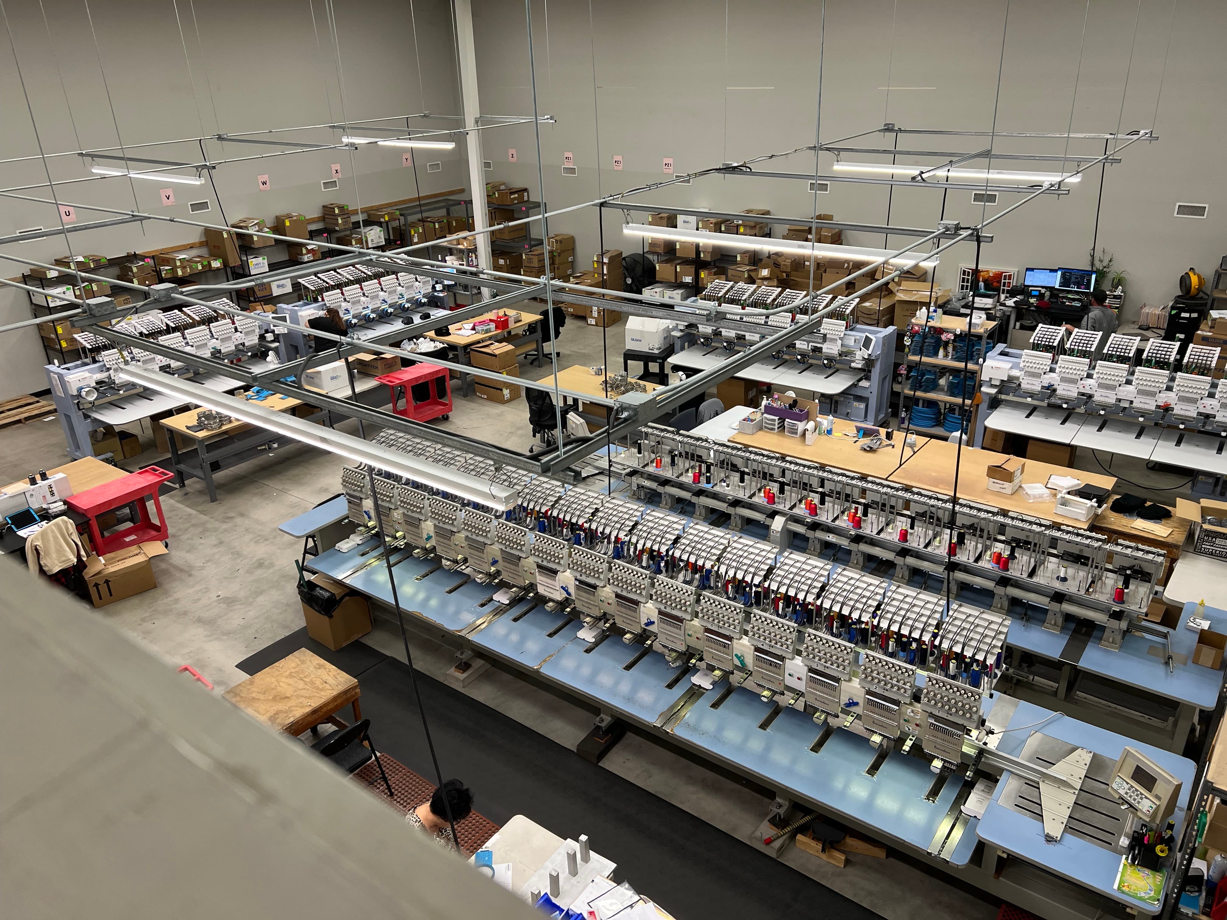 Large sewing machines