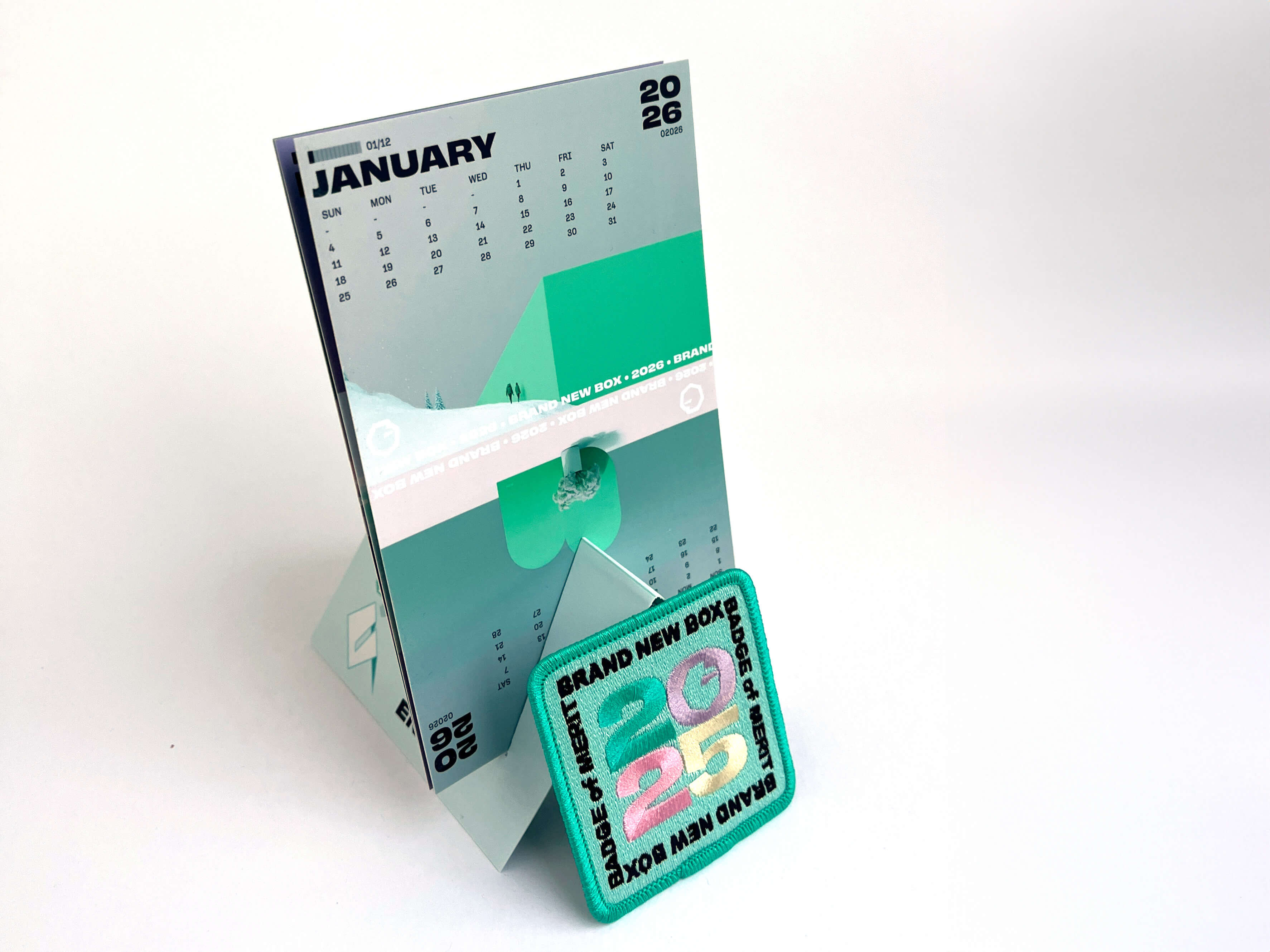 New Years Cards as Calendar